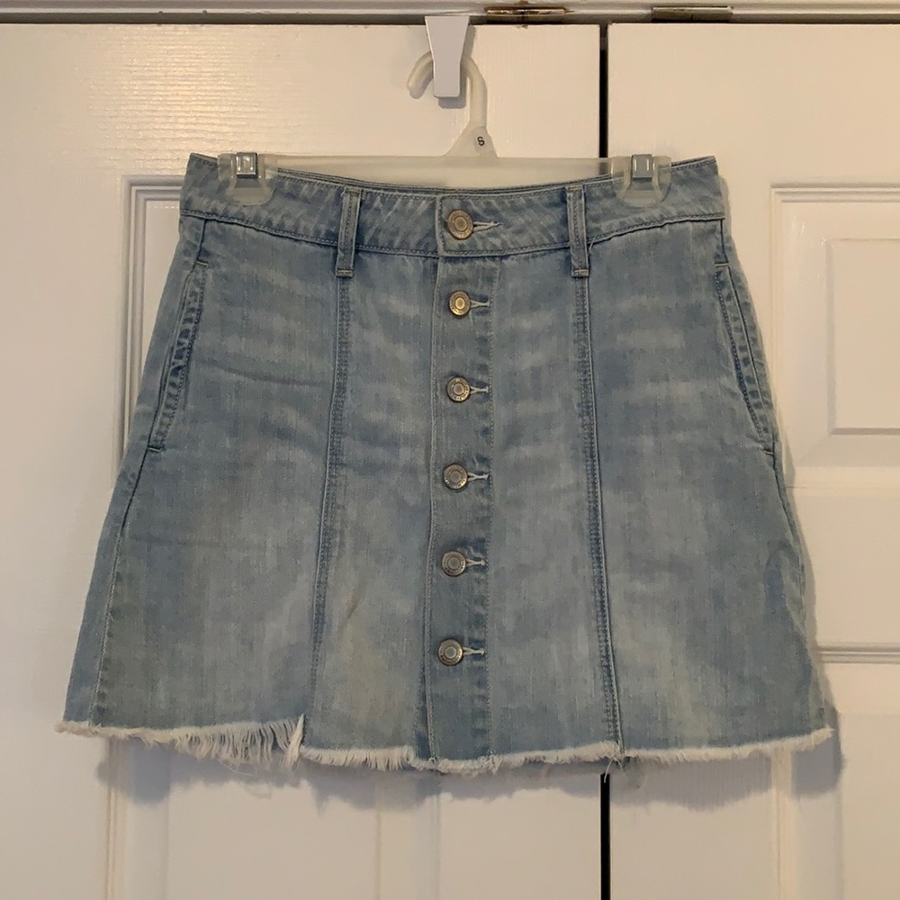 Jean mini skirt